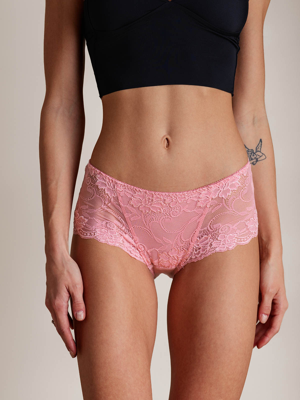 [Pink] SilkSilky  Silk Knitted Panty 002