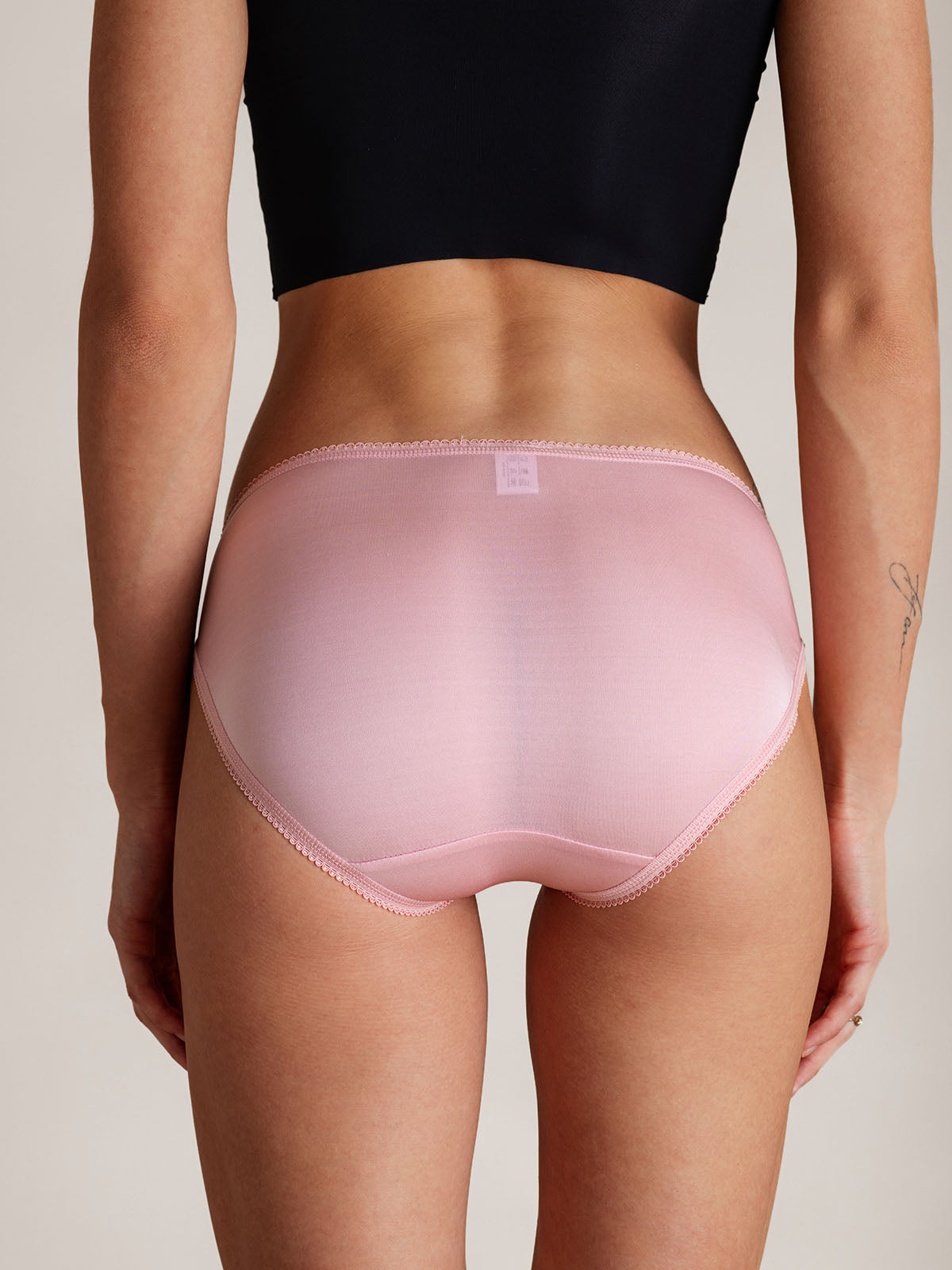 [Pink] SilkSilky  Silk Knitted Panty 004