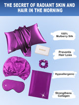 [Purple] SilkSilky  19Momme Pillowcase Sets 002