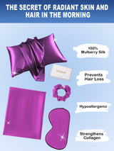 [Purple] SilkSilky 19Momme Pure Silk Pillowcase Set 002