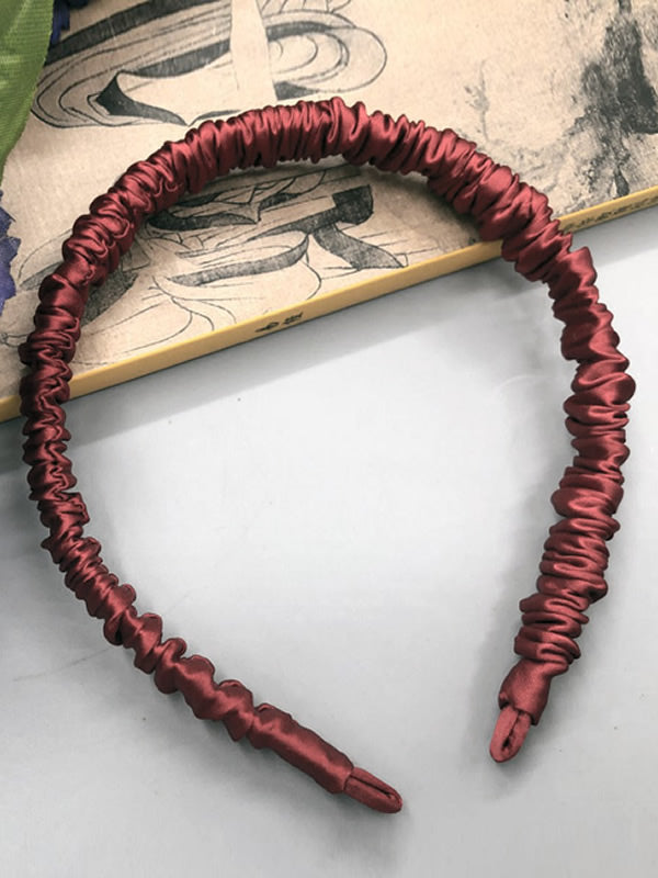 [Red] SilkSilky 19Momme Pure Silk Scrunchie 005
