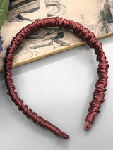 [Red] SilkSilky  19Momme Scrunchie 005
