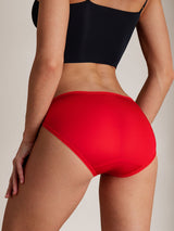 [Red] SilkSilky  100% Silk Jersey Panty 002