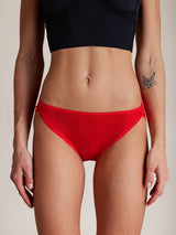 [Red] SilkSilky  100% Silk Jersey Panty 008
