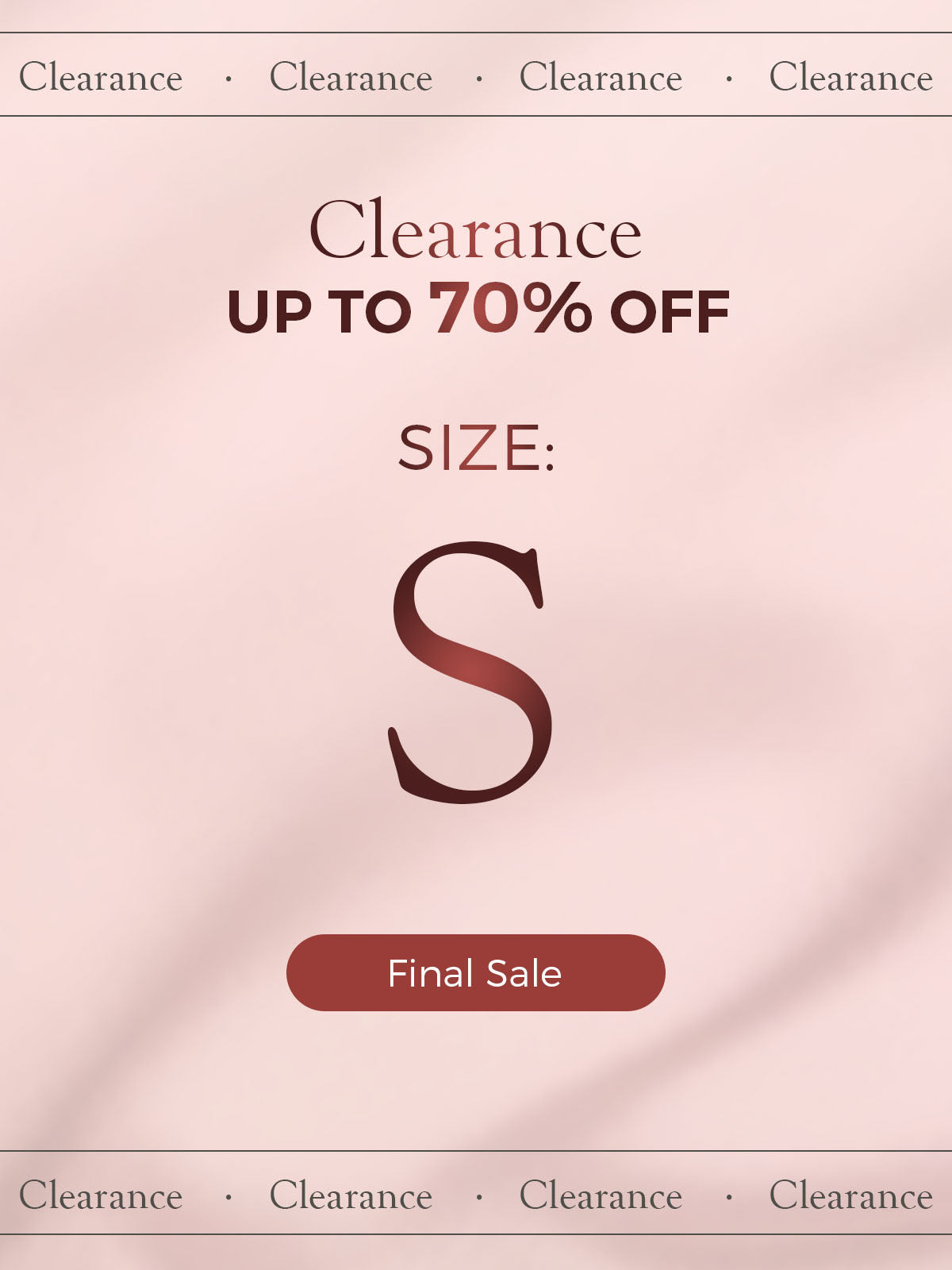 Clearance (US Warehouse)  —— Size:S