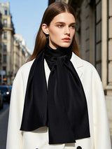 [Black] SilkSilky  Scarf 002