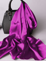 [Purple] SilkSilky  Scarf 004