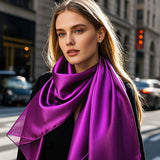 [Purple] SilkSilky  Scarf 001