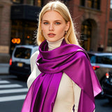 [Purple] SilkSilky  Scarf 002