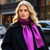 [Purple] SilkSilky  Scarf 003