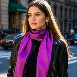 [Purple] SilkSilky  Scarf 004
