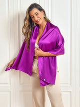 [Purple] SilkSilky  Scarf 006