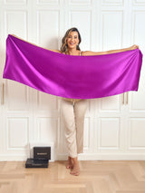 [Purple] SilkSilky  Scarf 008