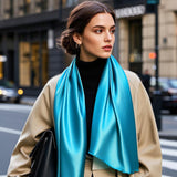 [Teal] SilkSilky  Scarf 003