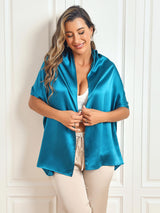 [Teal] SilkSilky  Scarf 006