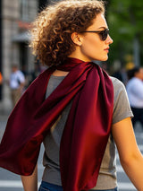 [Wine] SilkSilky  Scarf 001