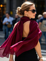 [Wine] SilkSilky  Scarf 002