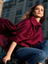 [Wine] SilkSilky  Scarf 003