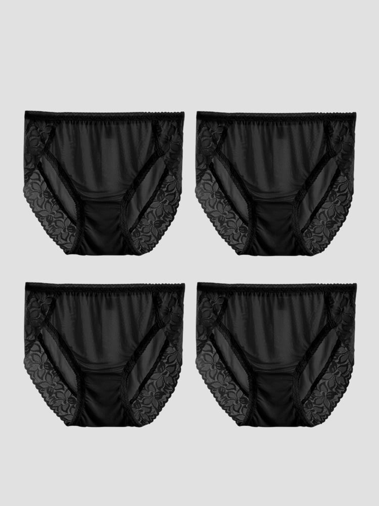SilkSilky  Silk Knitted Panty Black 006