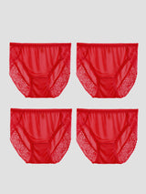 [Red] SilkSilky  Silk Jersey Panty 005