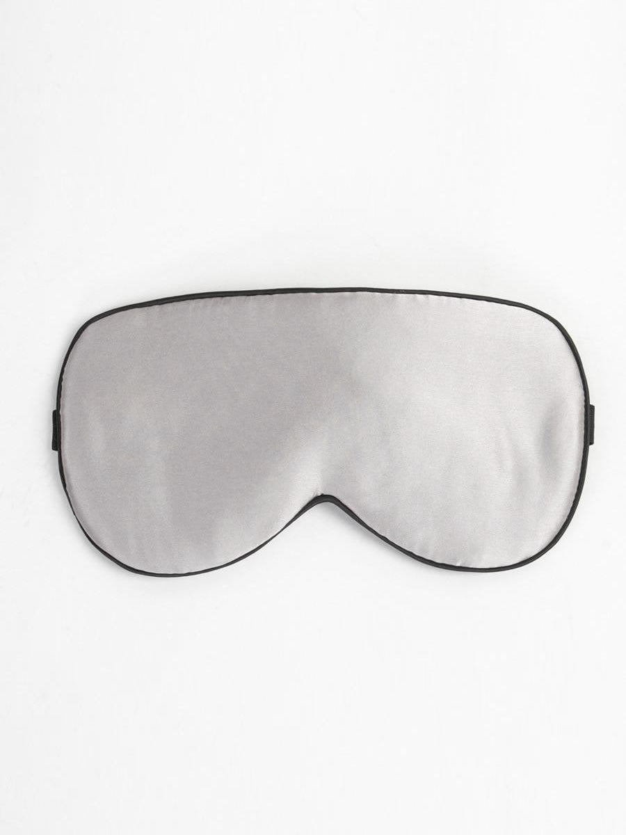 [Silver] SilkSilky  19Momme Pure Silk Eye Mask 005