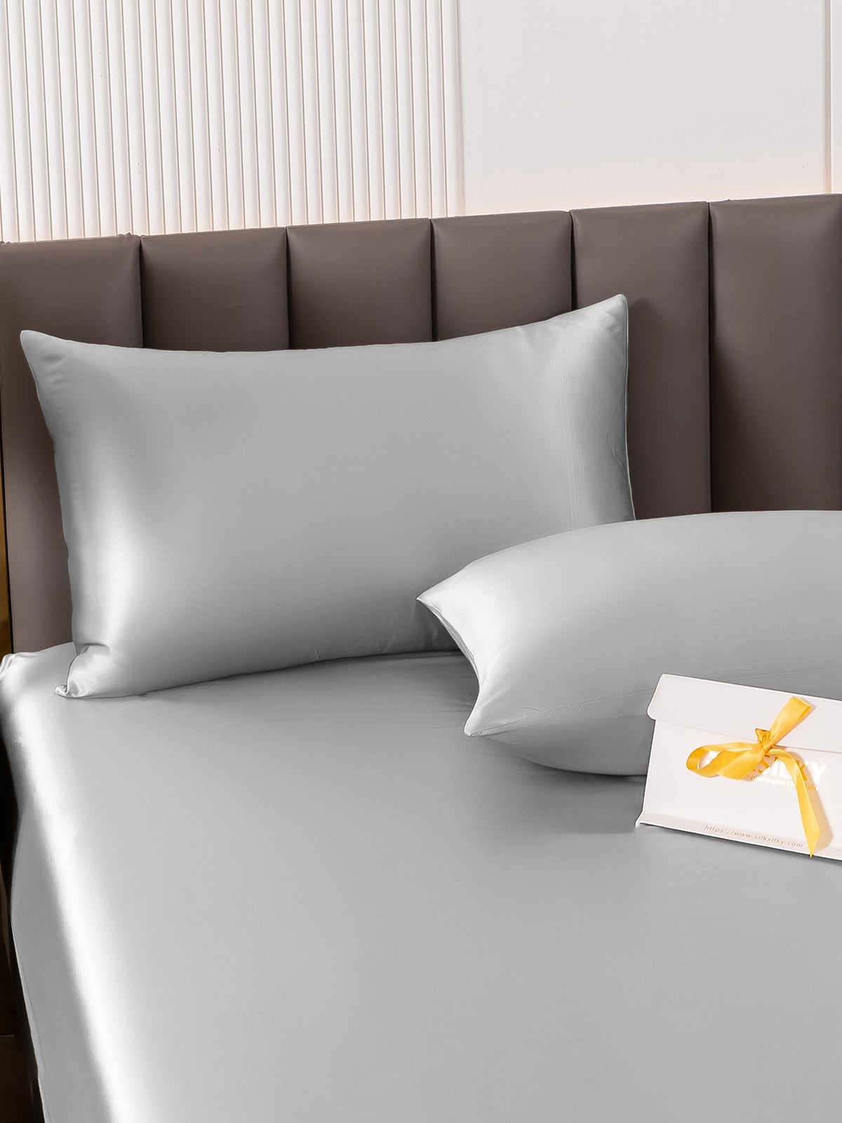 [Silver] SilkSilky 22Momme Pure Silk Pillowcase 001