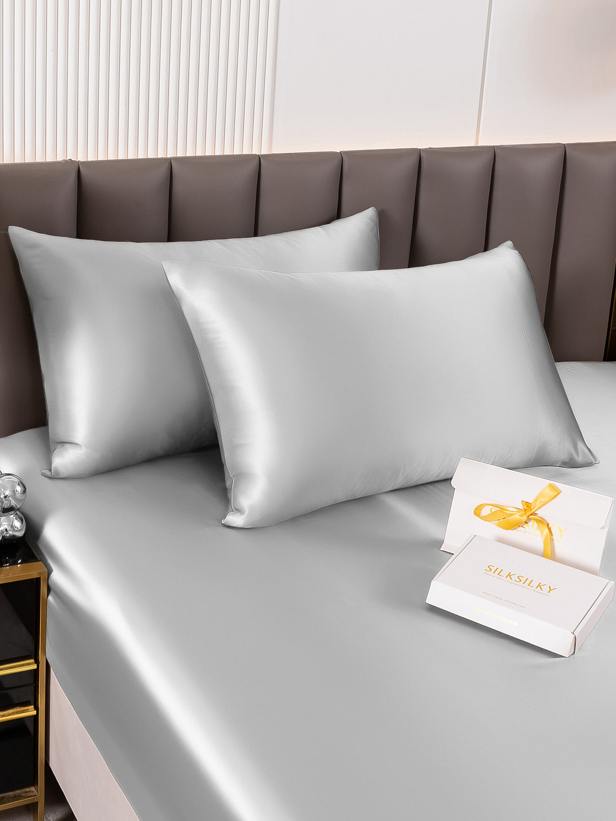 [Silver] SilkSilky 22Momme Pure Silk Pillowcase 003