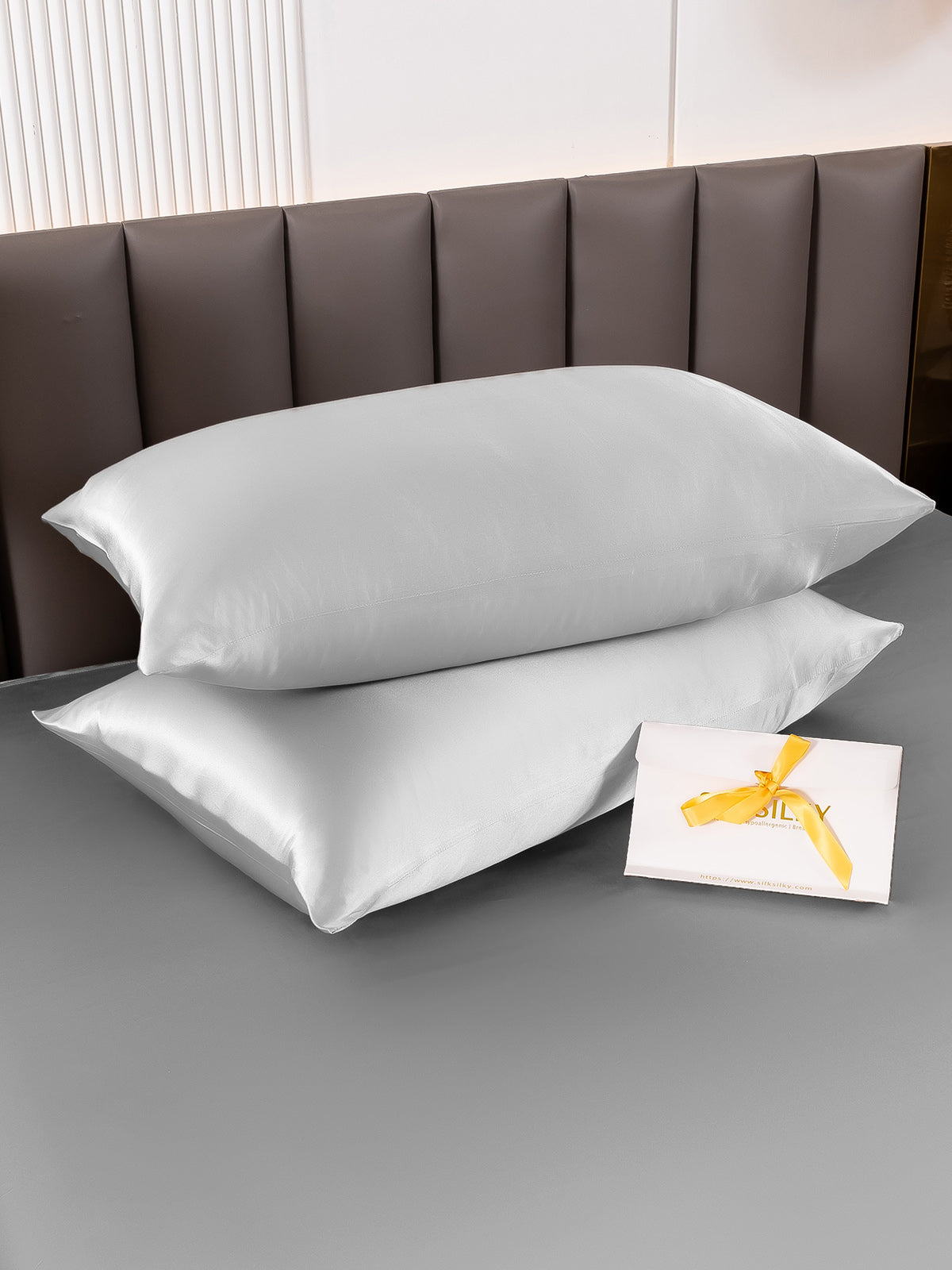 [Silver] SilkSilky 22Momme Pure Silk Pillowcase 004