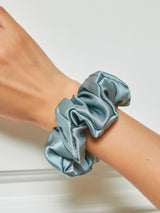 [Steel Blue] SilkSilky  Scrunchie 001