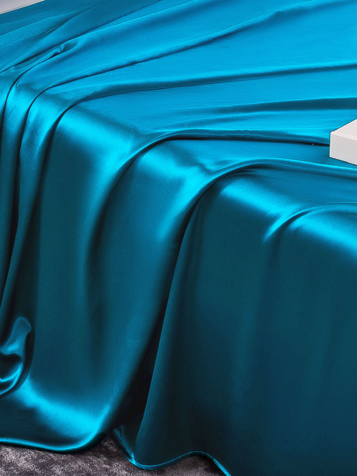 [Teal] SilkSilky 19Momme Pure Silk Bedding Set 005