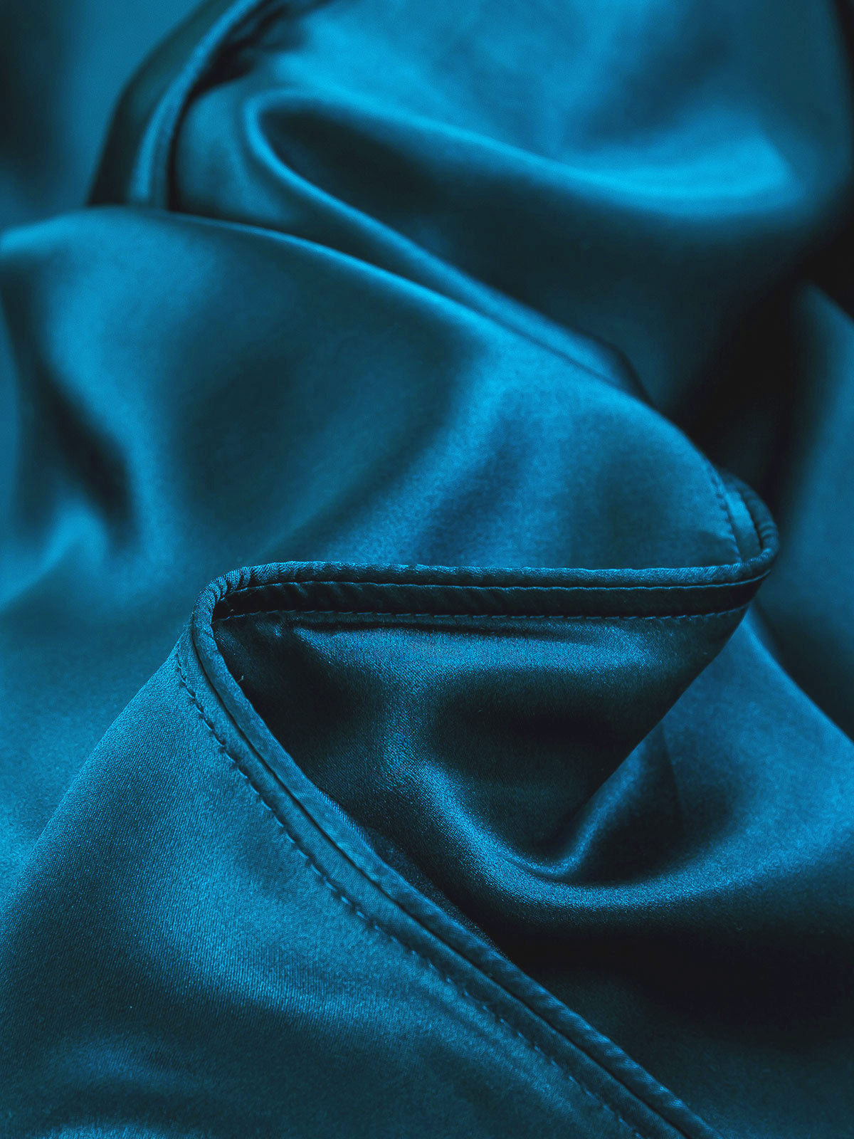 [Teal] SilkSilky 19Momme Pure Silk Bedding Set 005
