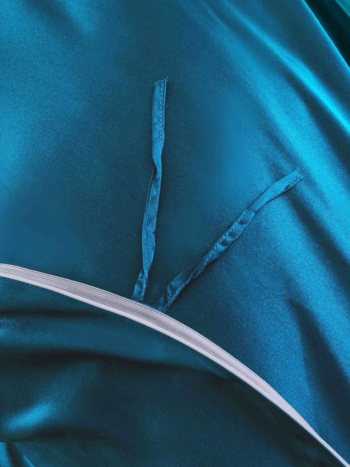 [Teal] SilkSilky 19Momme Pure Silk Bedding Set 006
