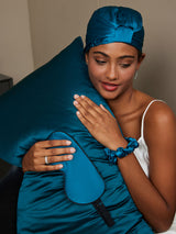 [Teal] SilkSilky 19Momme Pure Silk Pillowcase Set 001