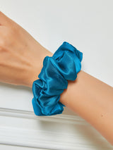 [Teal] SilkSilky  Scrunchie 001