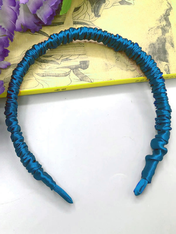 [Teal] SilkSilky 19Momme Pure Silk Scrunchie 003