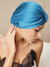 [Teal] SilkSilky  Sleep Cap 002