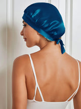 [Teal] SilkSilky  Sleep Cap 005