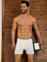 [White] SilkSilky  100% Silk Jersey Men's Underwear 003