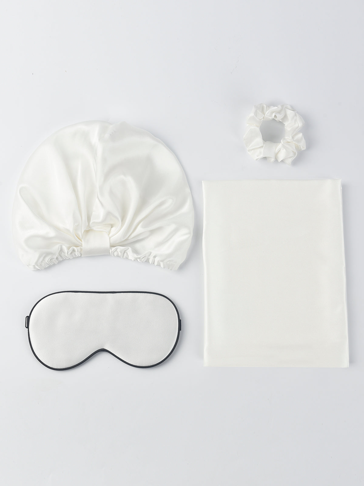 [White] SilkSilky 19Momme Pure Silk Pillowcase Set 003