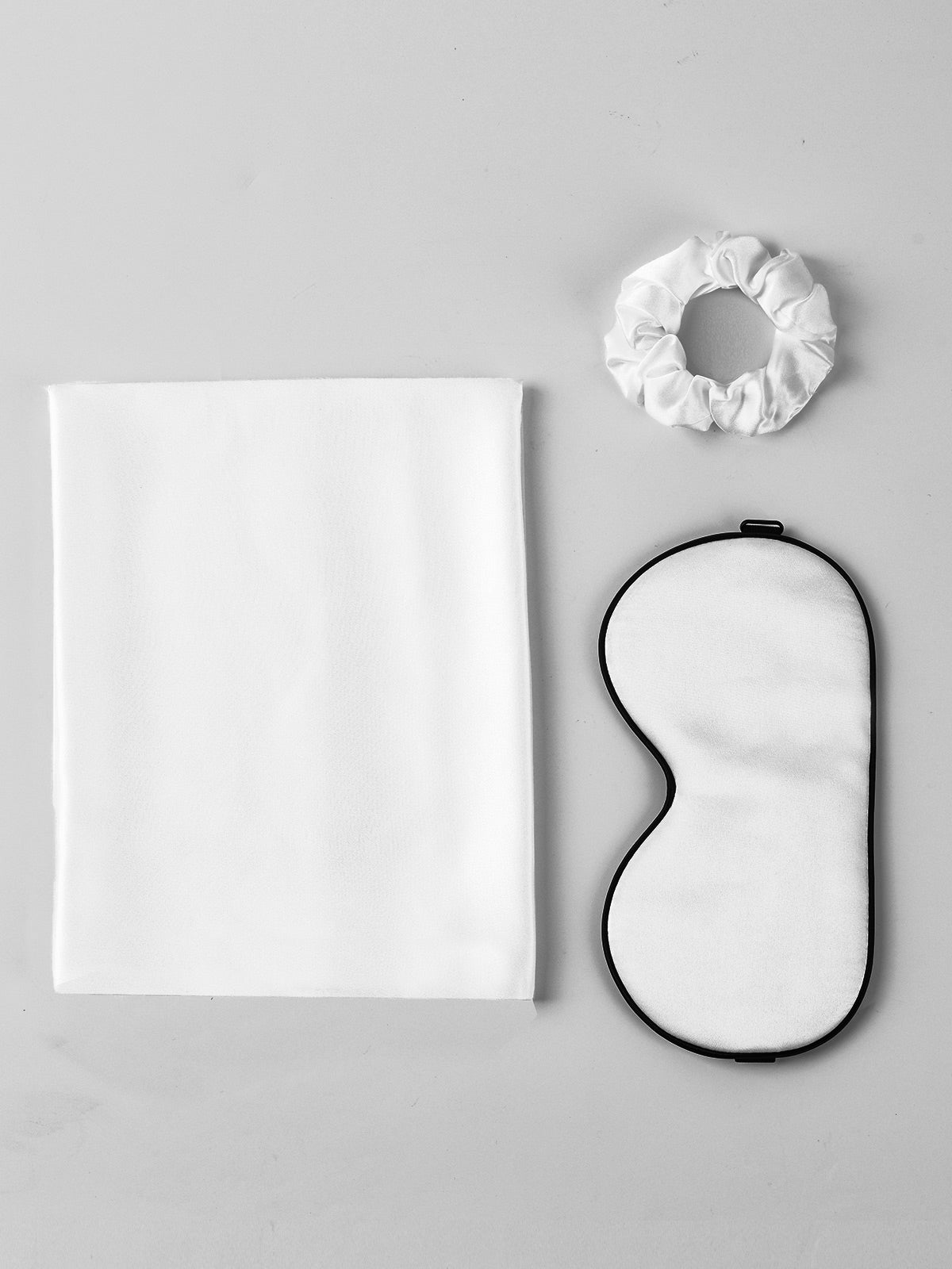 [White] SilkSilky 19Momme Pure Silk Pillowcase Set 005