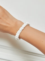 [White] SilkSilky  Scrunchie 001