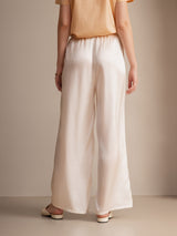 [White] SilkSilky  Women's Pants 002