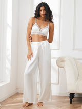 [White] SilkSilky  Women's Pants 005