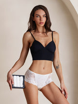[White] SilkSilky  100% Silk Jersey Panty 003