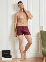 [Wine] SilkSilky  100% Silk Jersey Men's Underwear 003