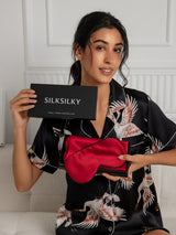 [Wine] SilkSilky 19Momme Pure Silk Pillowcase Set 001