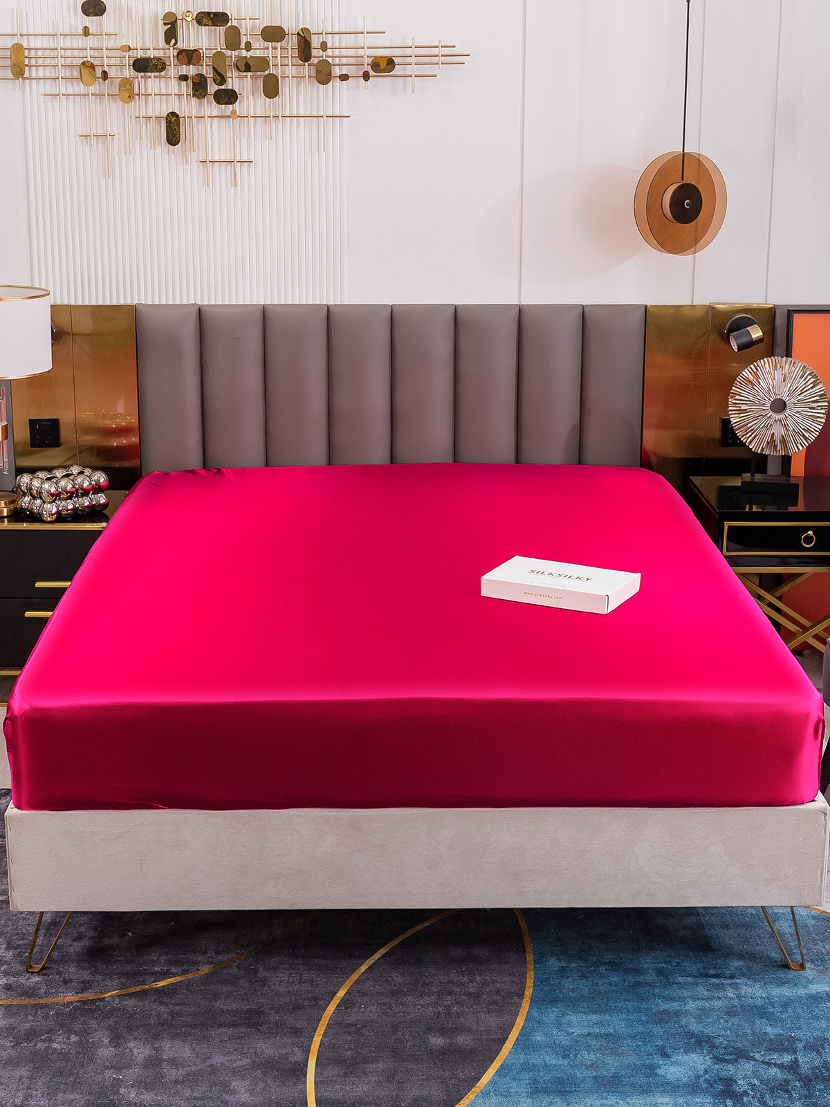 [Wine] SilkSilky 19Momme Pure Silk Sheet 002
