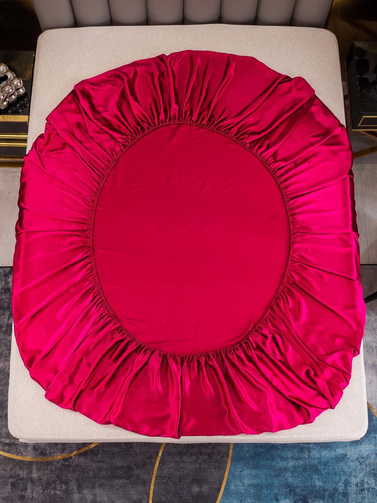 [Wine] SilkSilky 19Momme Pure Silk Sheet 003