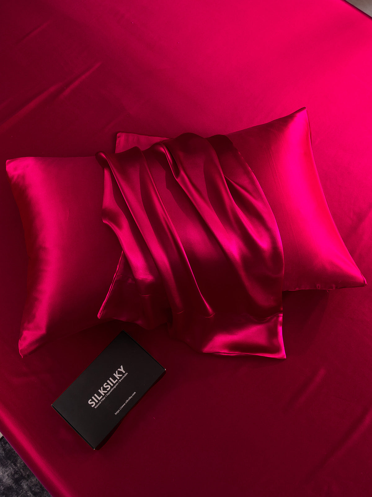 [Wine] SilkSilky 30Momme Pure Silk Pillowcase 004
