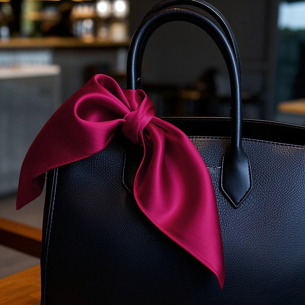 [Wine] SilkSilky Pure Silk Scarf 002